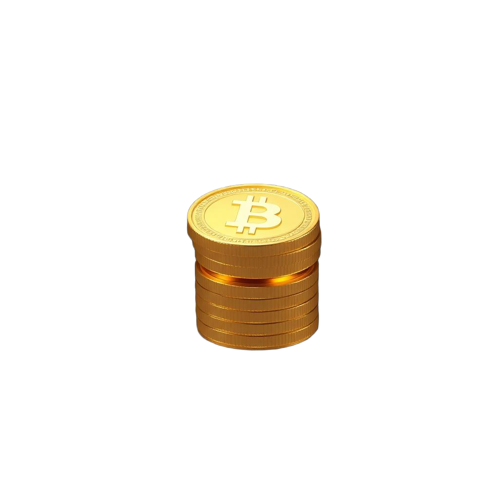 3D gold coins representing fee savings