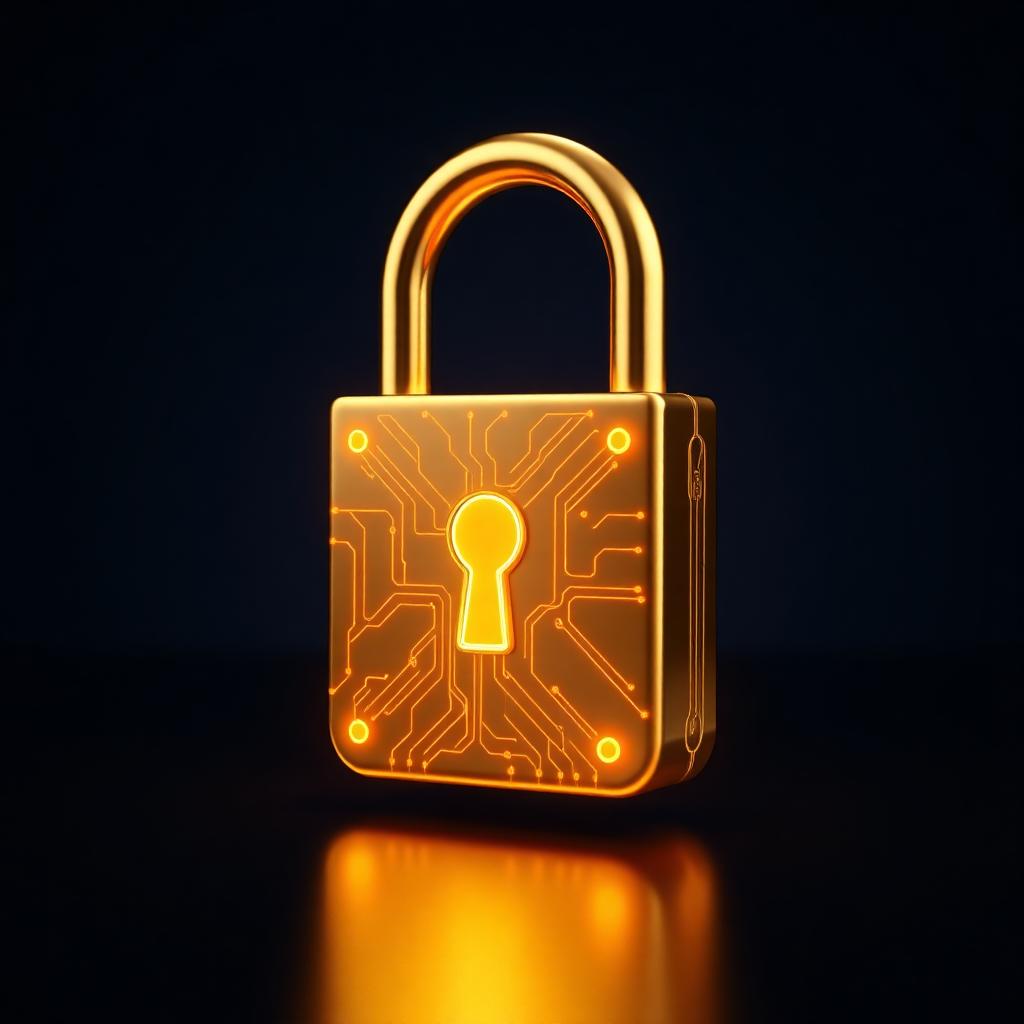 3D security padlock
