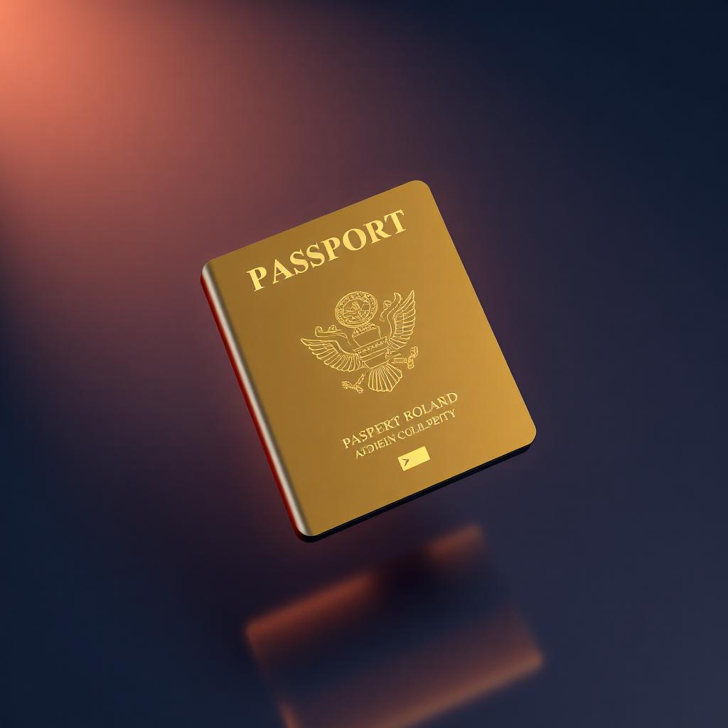 3D gold passport representing Bybit KYC identity verification