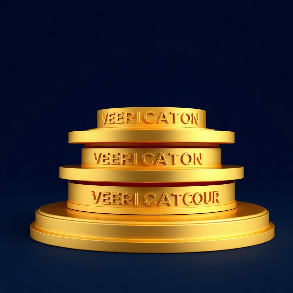 3D gold tiered badges representing Bybit's Standard, Advanced and Pro KYC levels